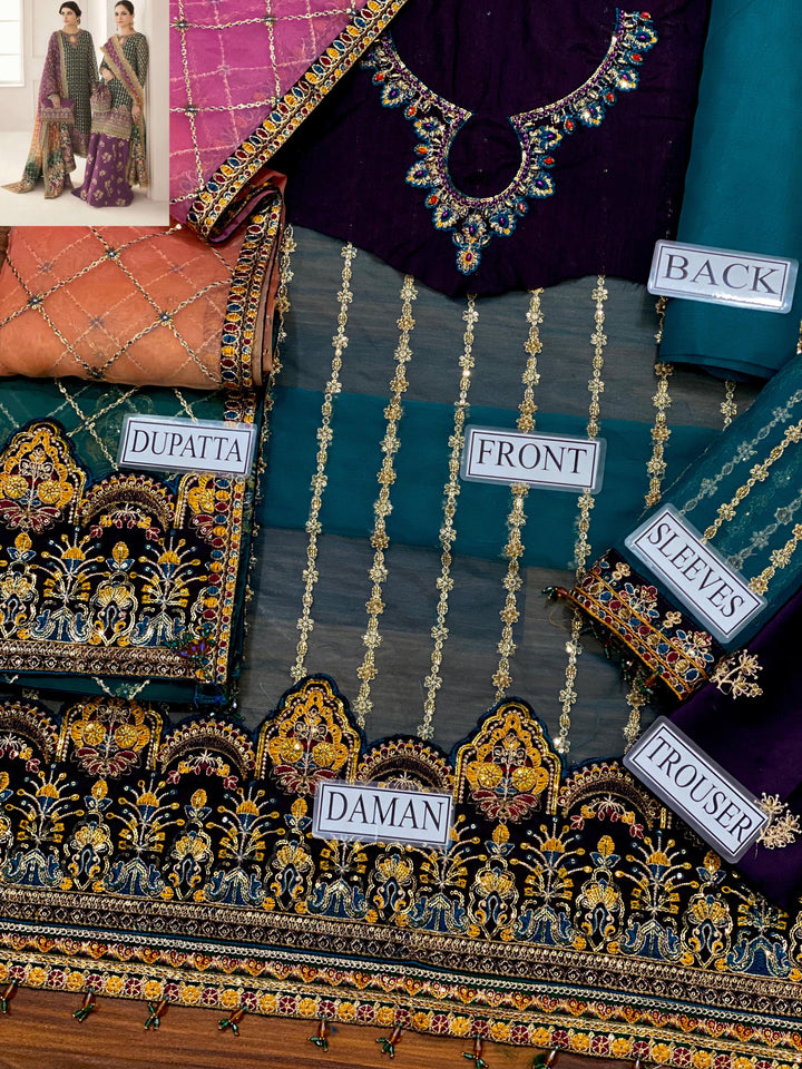 Baroque Organza Bridal Suit-Aarasta