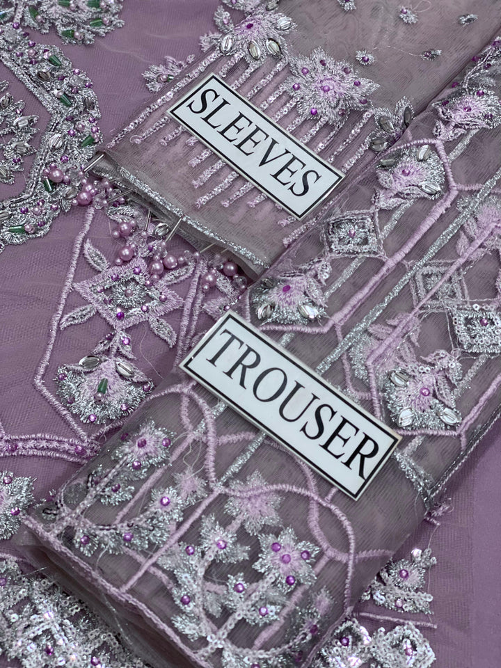 Baroque Net Bridal Suit-Aarasta