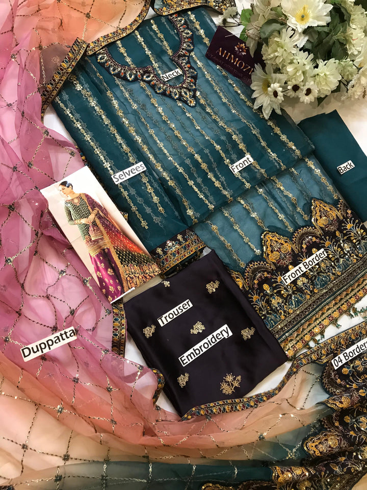 Baroque Organza Bridal Suit-Aarasta