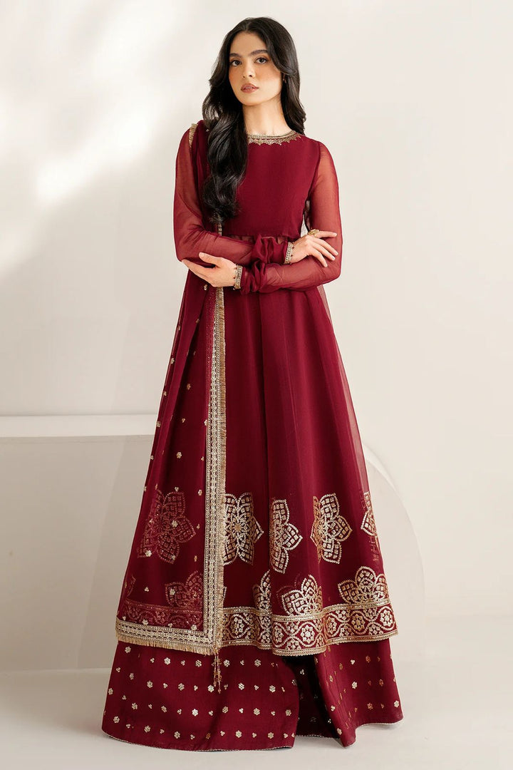 Jazmin Chiffon Maxi-Maroon-Chiffon-Aarasta