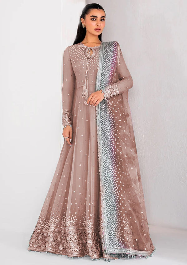 Jazmin Chiffon Maxi-Peach-Chiffon-Maxi-Aarasta