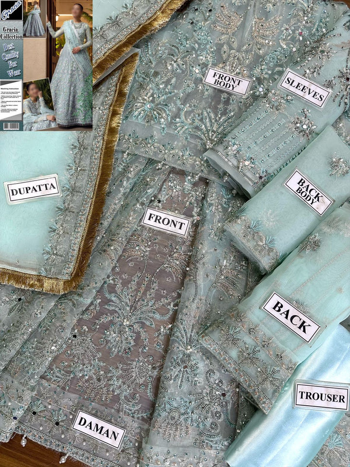 Crimson Organza Frock-Aarasta