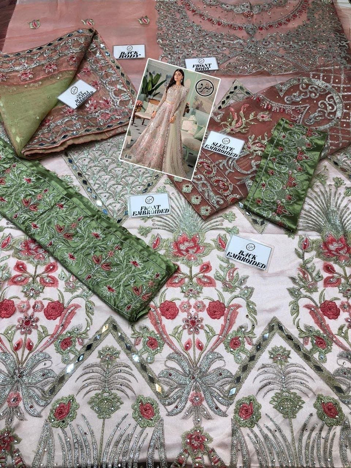 Crimson Net Bridal Suit-Aarasta