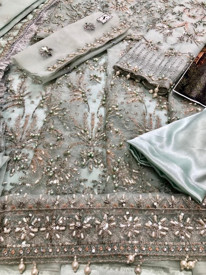 Crimson Organza Maxi-Aarasta