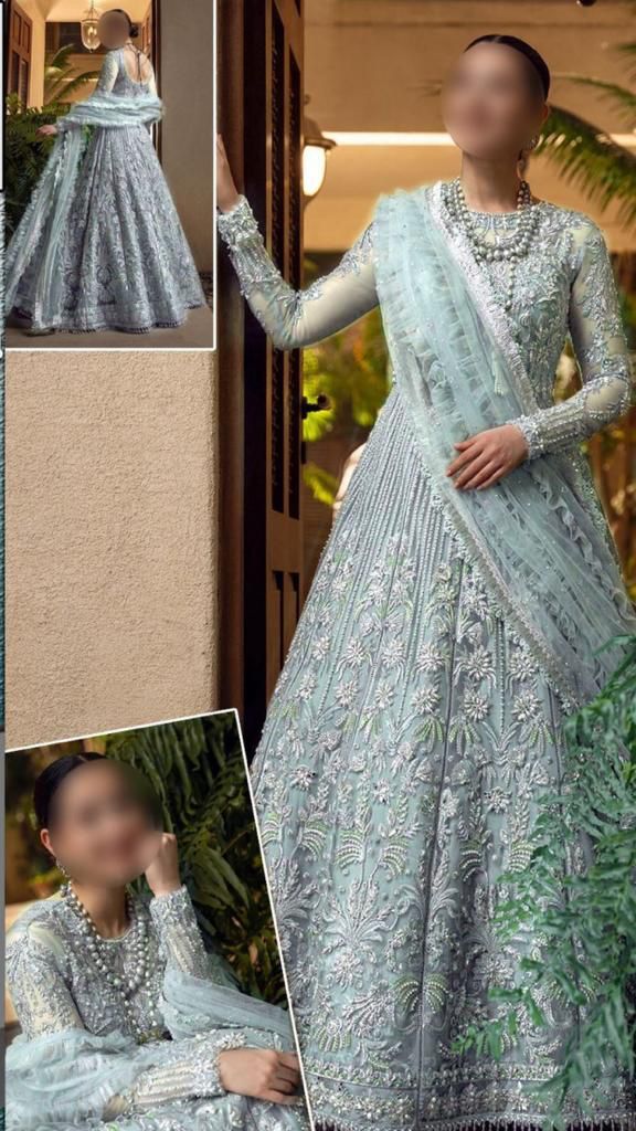 Crimson Organza Frock-Ferozi-Organza-Maxi-Aarasta