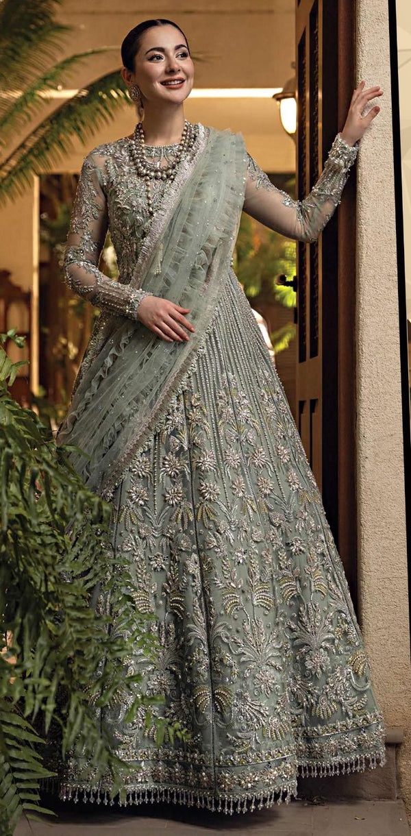 Crimson Organza Maxi-Green-Organza-Maxi-Aarasta