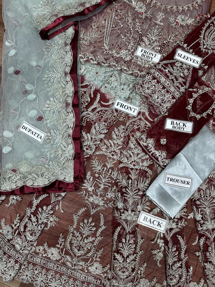 Emaan Adeel Net Frock-Aarasta