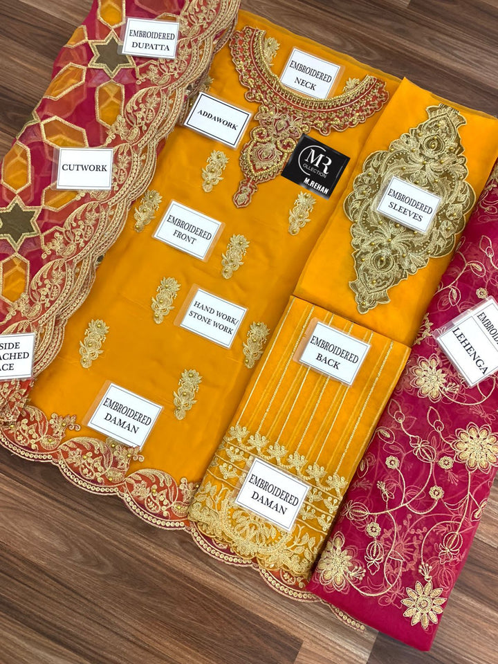 Emaan Adeel Organza Bridal Suit-Aarasta