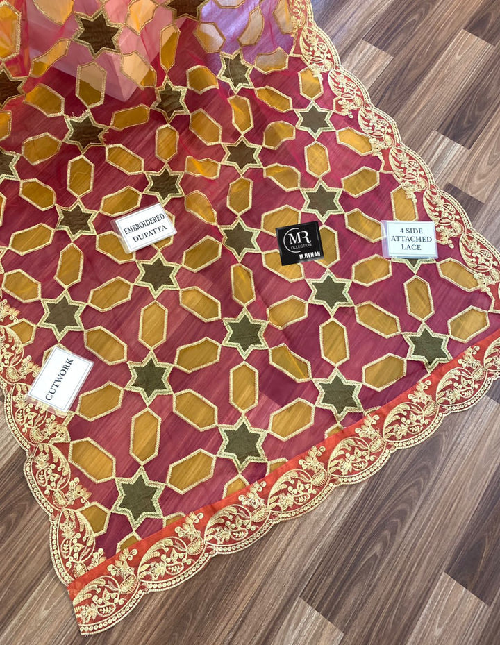 Emaan Adeel Organza Bridal Suit-Aarasta