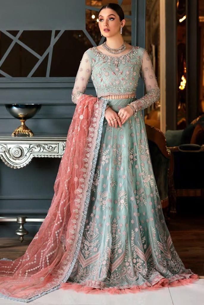 Emaan Adeel Organza Maxi-Green-Organza-Maxi-Aarasta