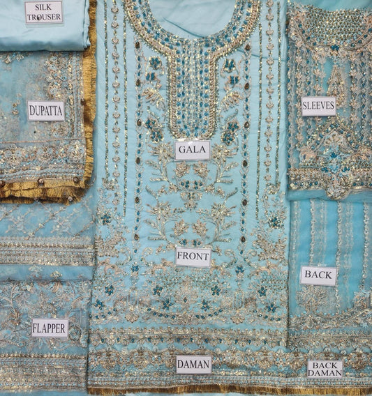 Erum Khan Net Bridal Suit-Aarasta