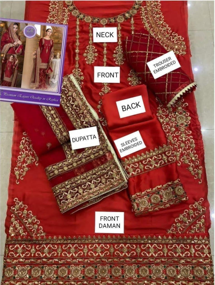 Erum Khan Silk Bridal Suit-Aarasta