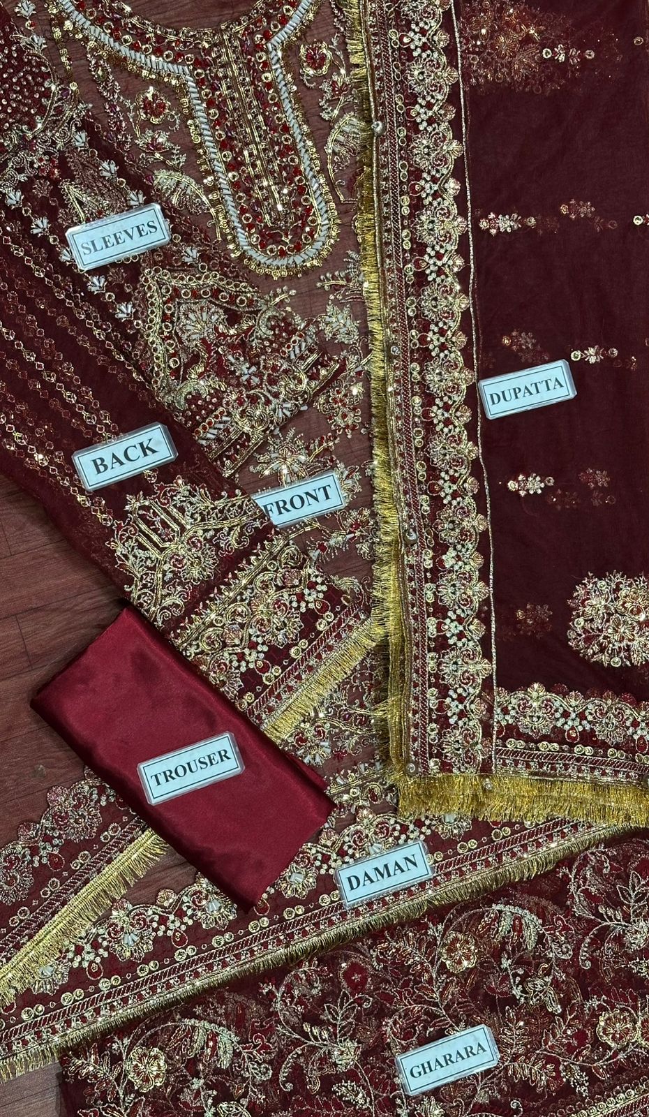 Erum Khan Net Bridal Suit-Aarasta