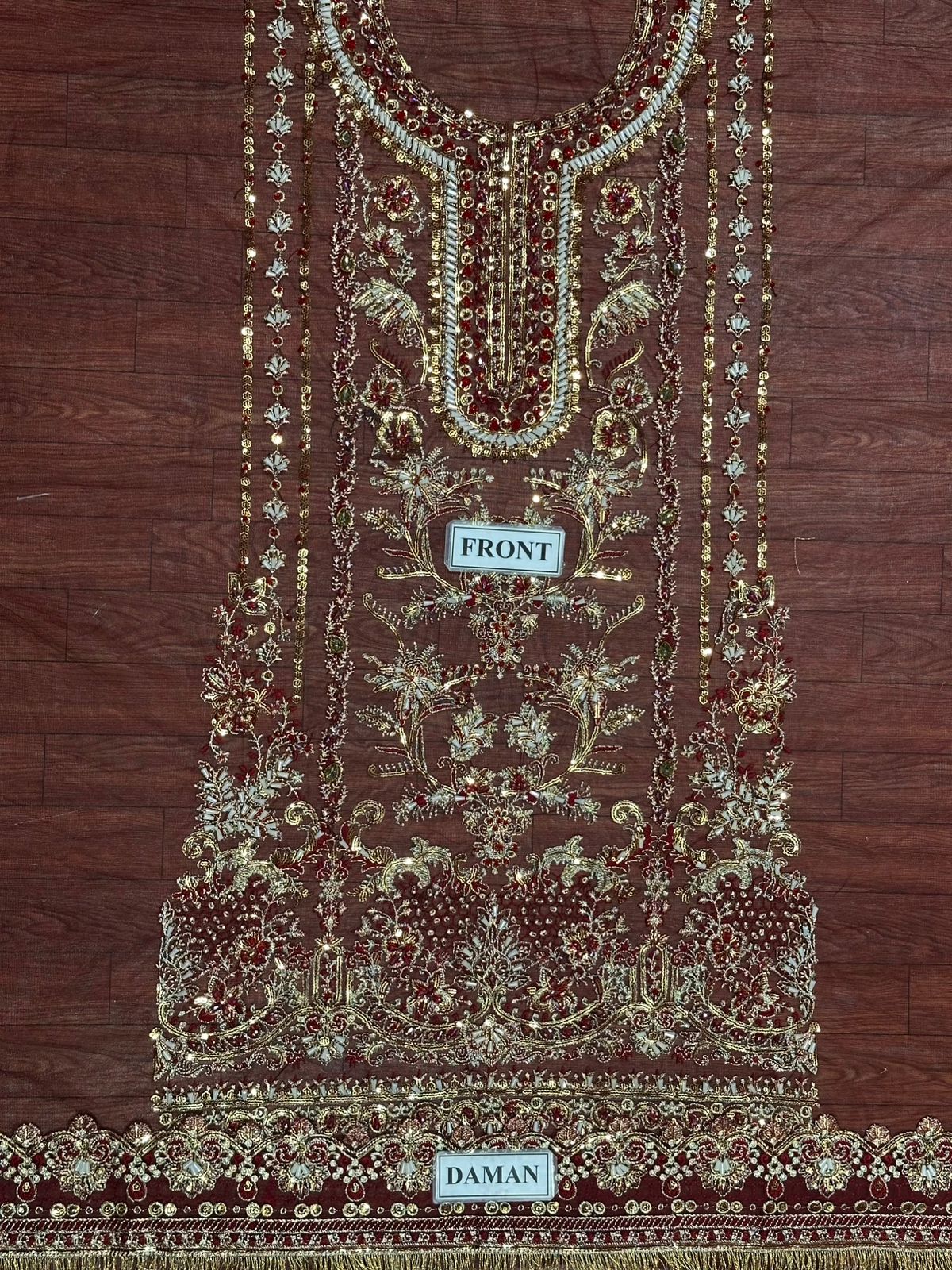 Erum Khan Net Bridal Suit-Aarasta