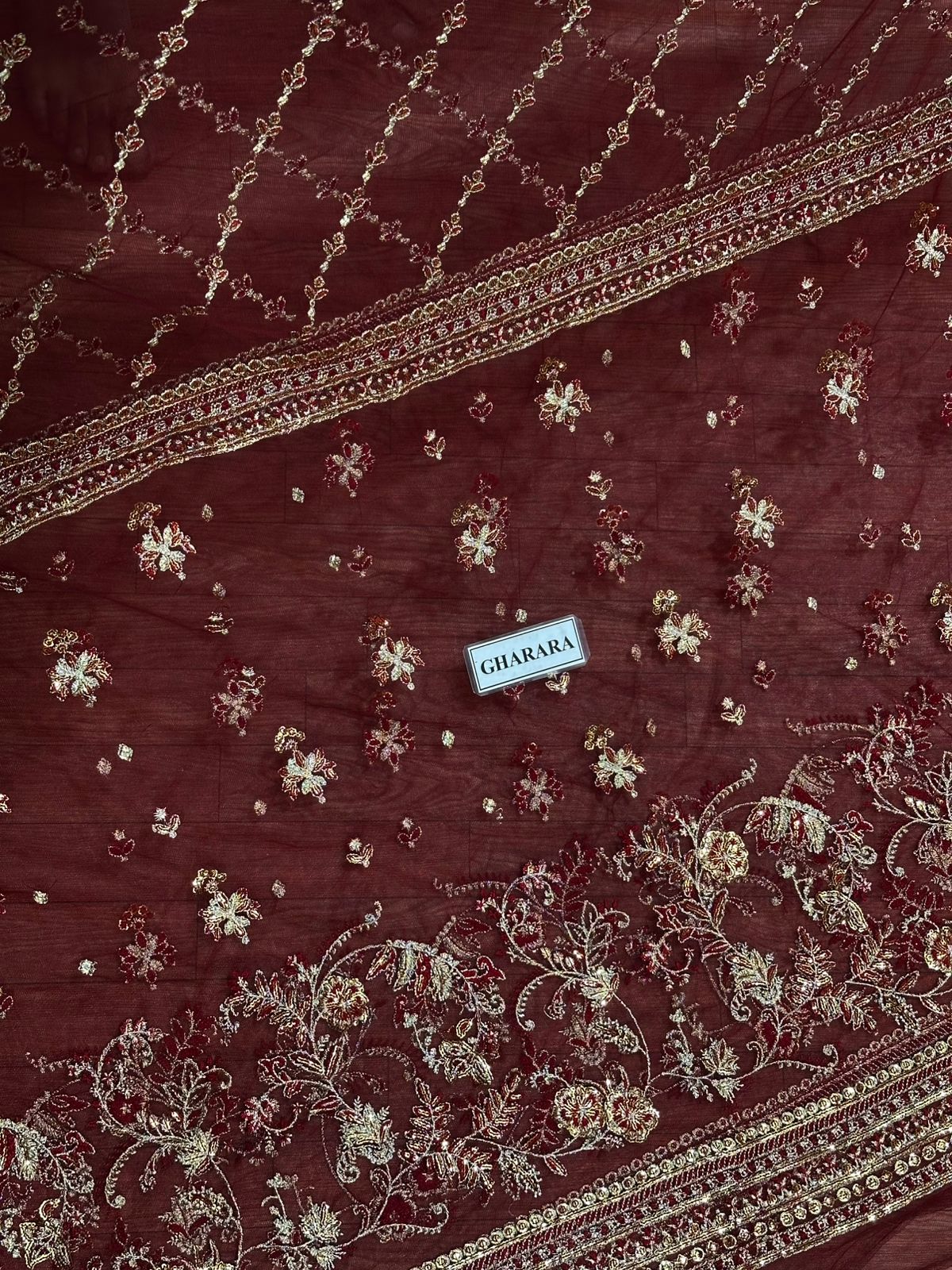 Erum Khan Net Bridal Suit-Aarasta