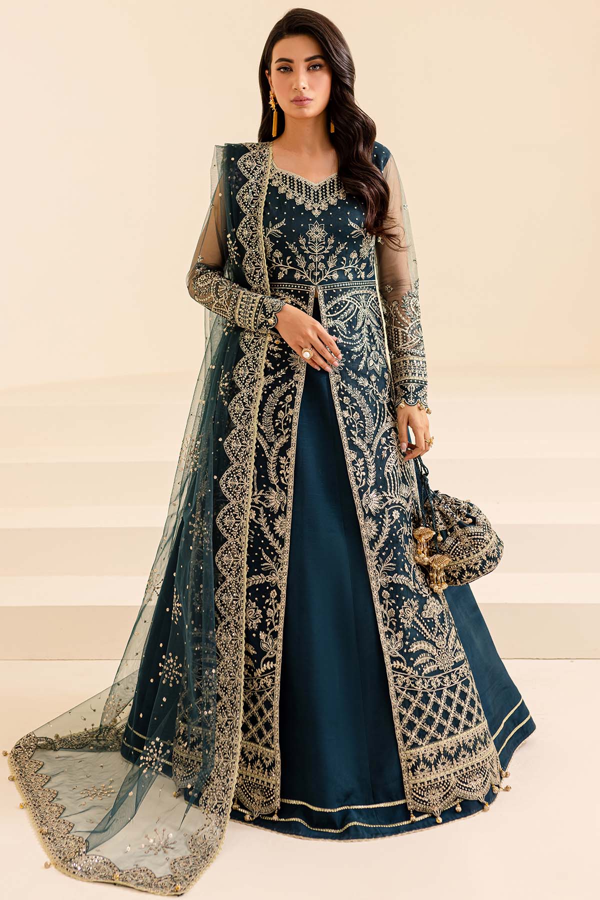 Farasha Net Suit-Zinc-Net-Maxi-Aarasta