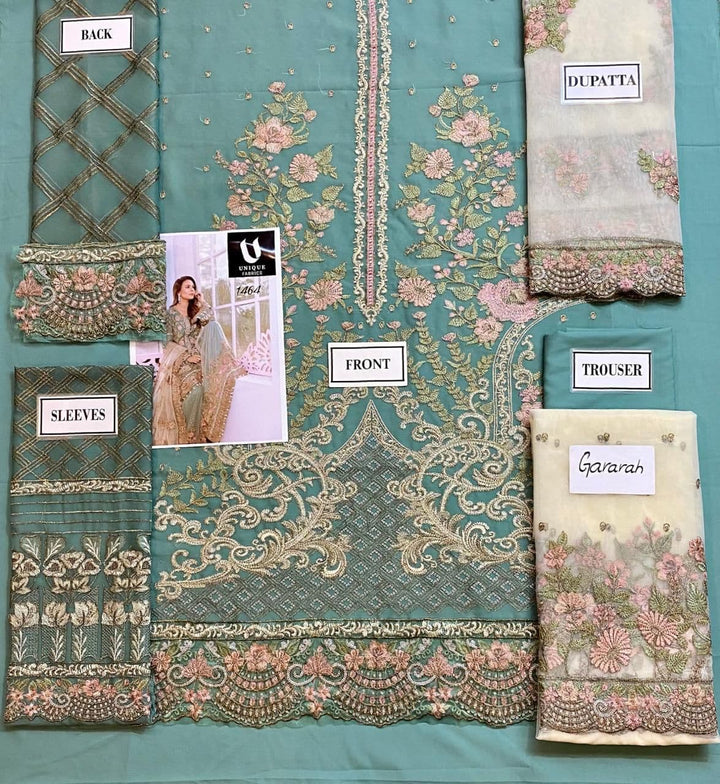 Flossie Chiffon Bridal Suit-Aarasta