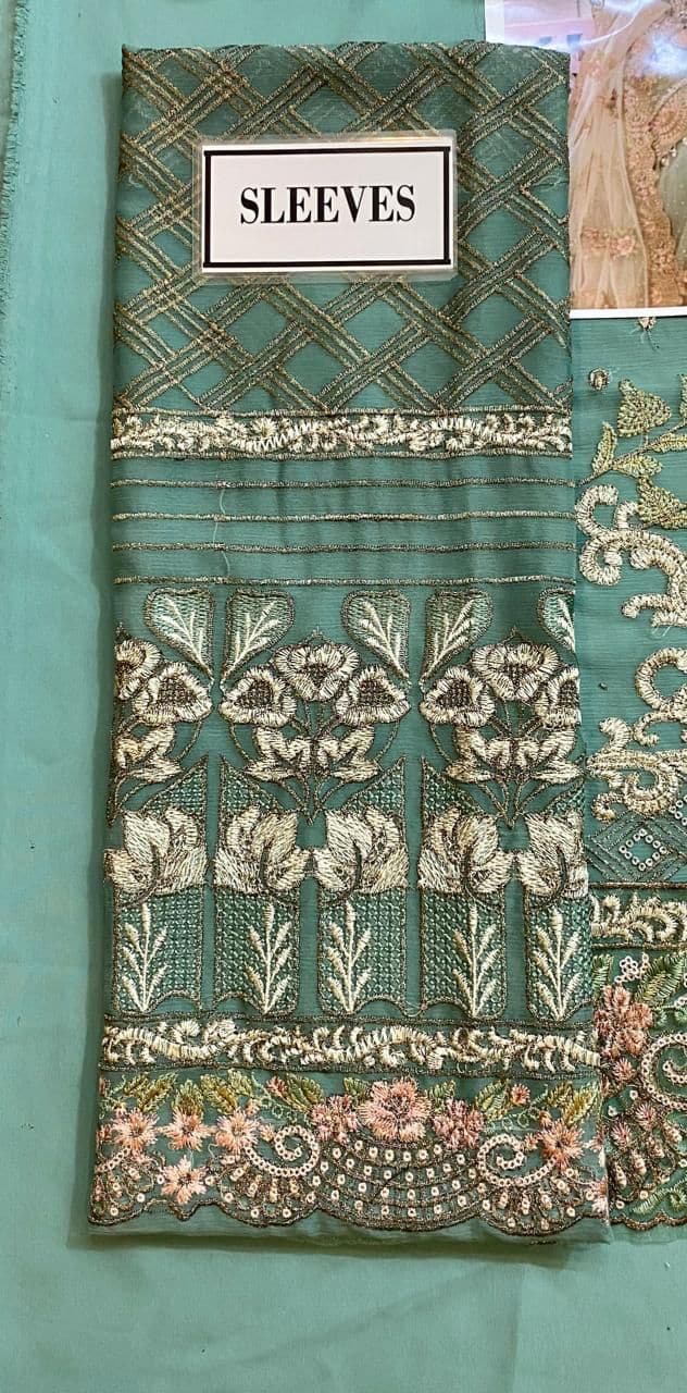 Flossie Chiffon Bridal Suit-Aarasta