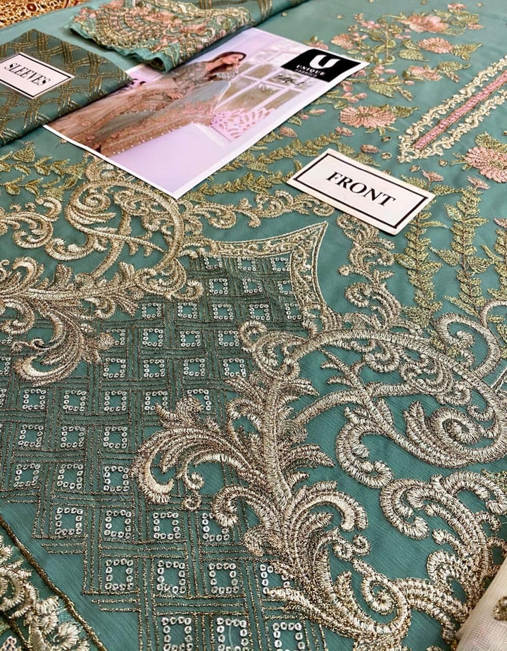 Flossie Chiffon Bridal Suit-Aarasta