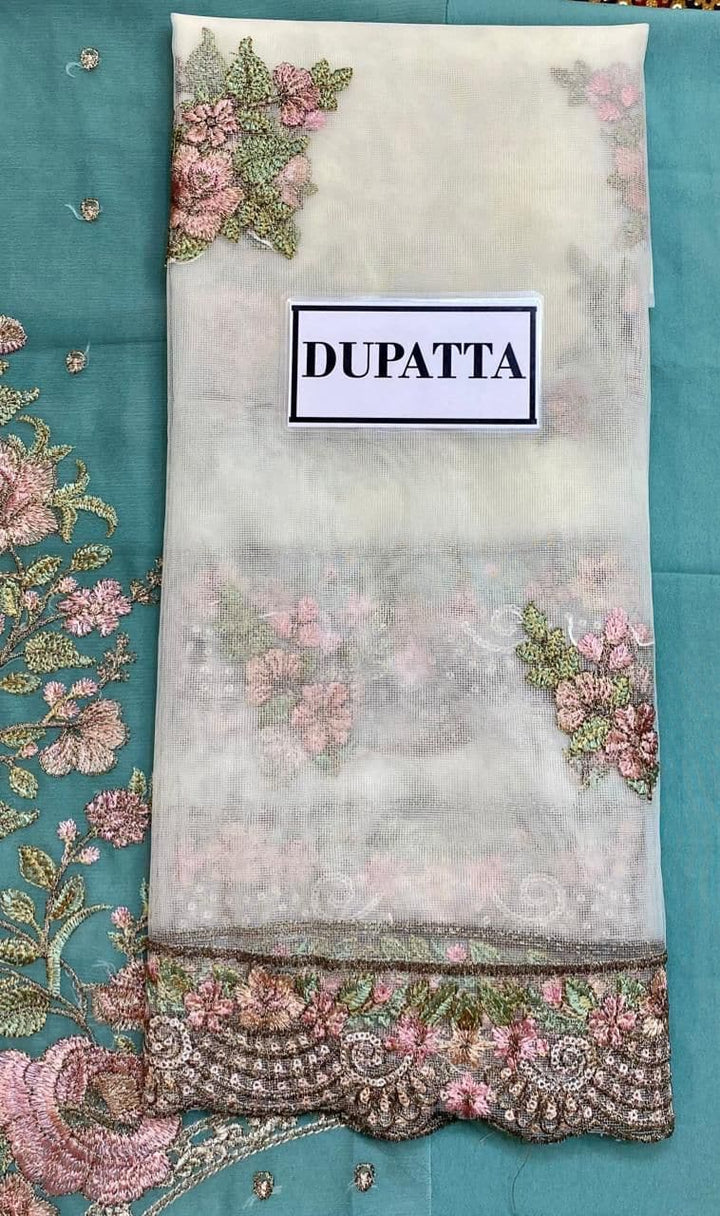 Flossie Chiffon Bridal Suit-Aarasta