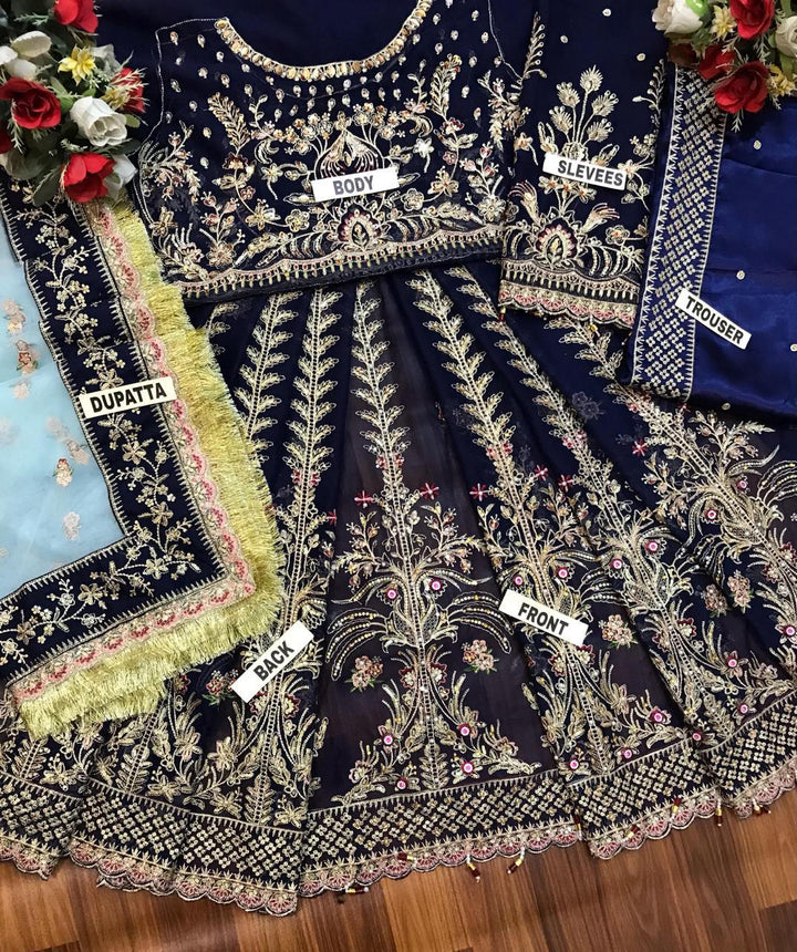 Gulaal Chiffon Frock-Aarasta