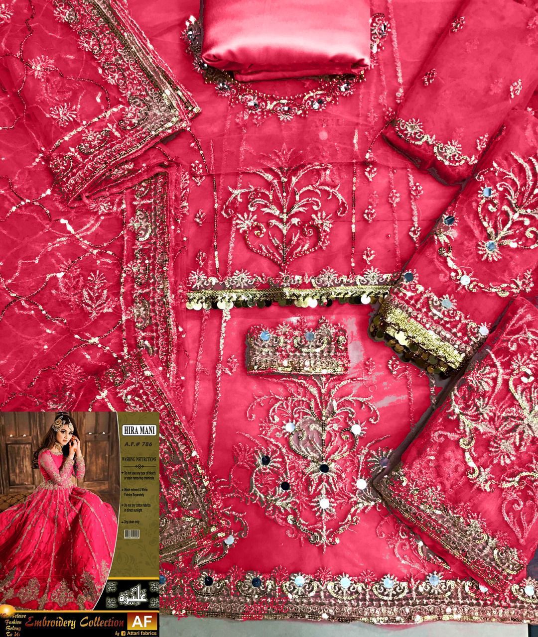 Hira Mani Net Frock-Aarasta