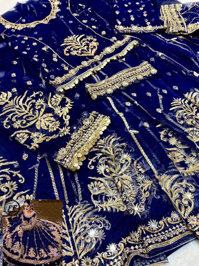 Hira Mani Net Frock-Aarasta