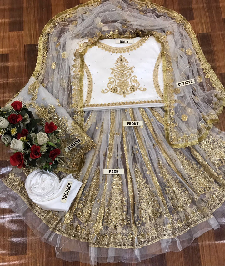 Hira Mani Net Frock-Aarasta