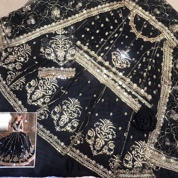 Hira Mani Net Frock-Aarasta