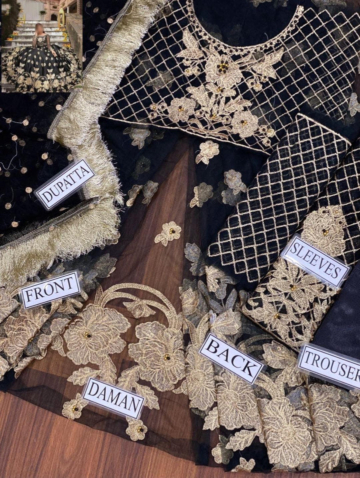 Hira Mani Net Frock-Aarasta