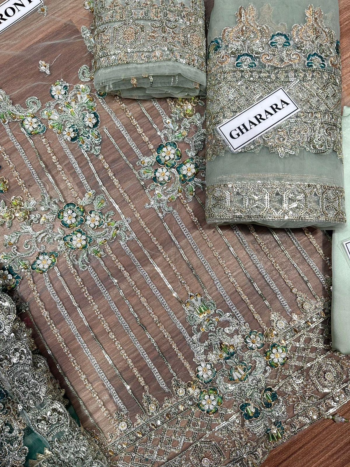 Imrozia Net Bridal Suit-Aarasta