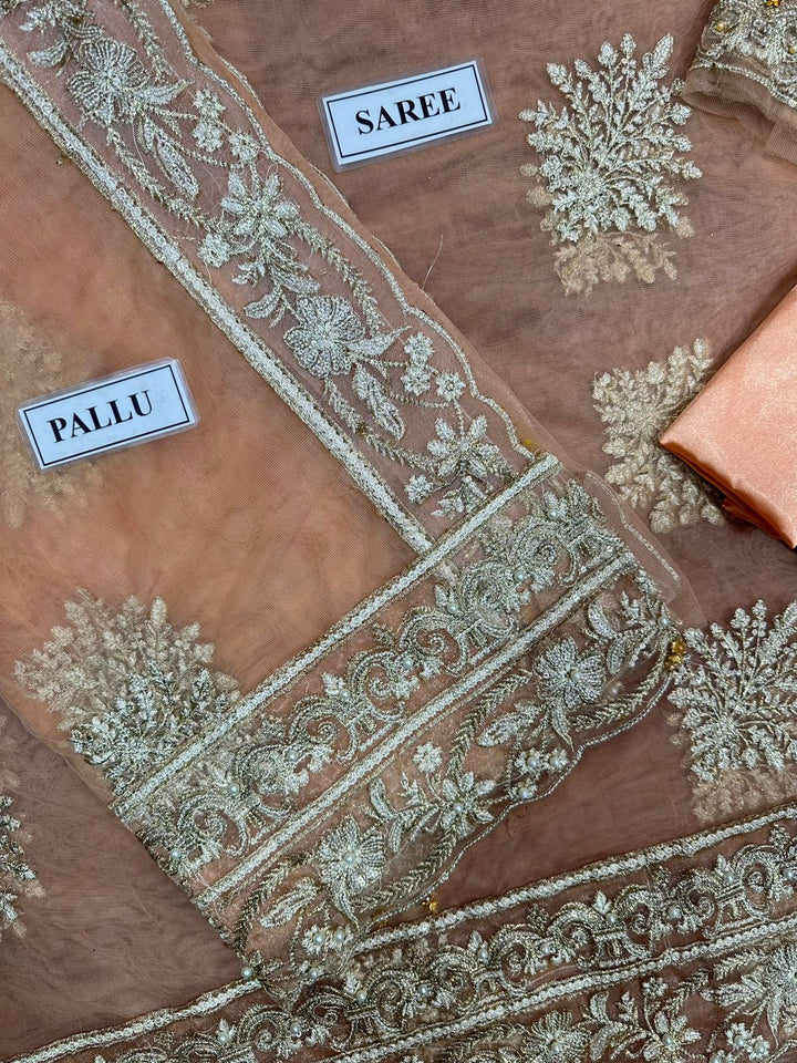 Imrozia Net Saree-Aarasta