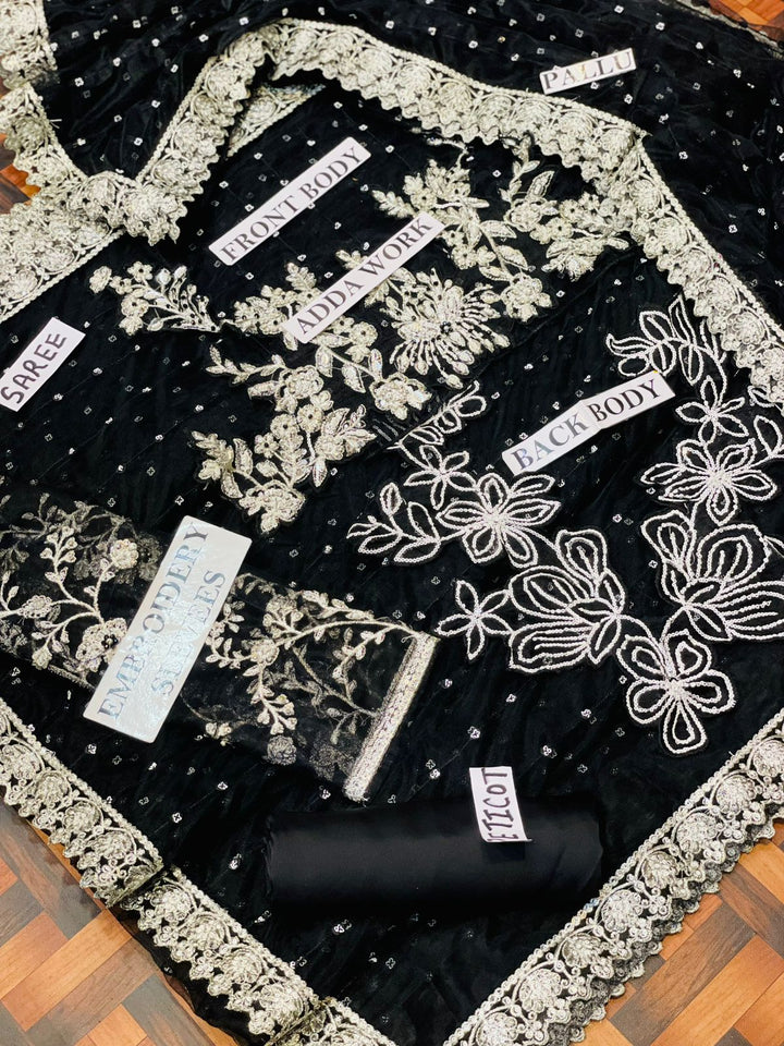 Iznik Net Saree-Aarasta