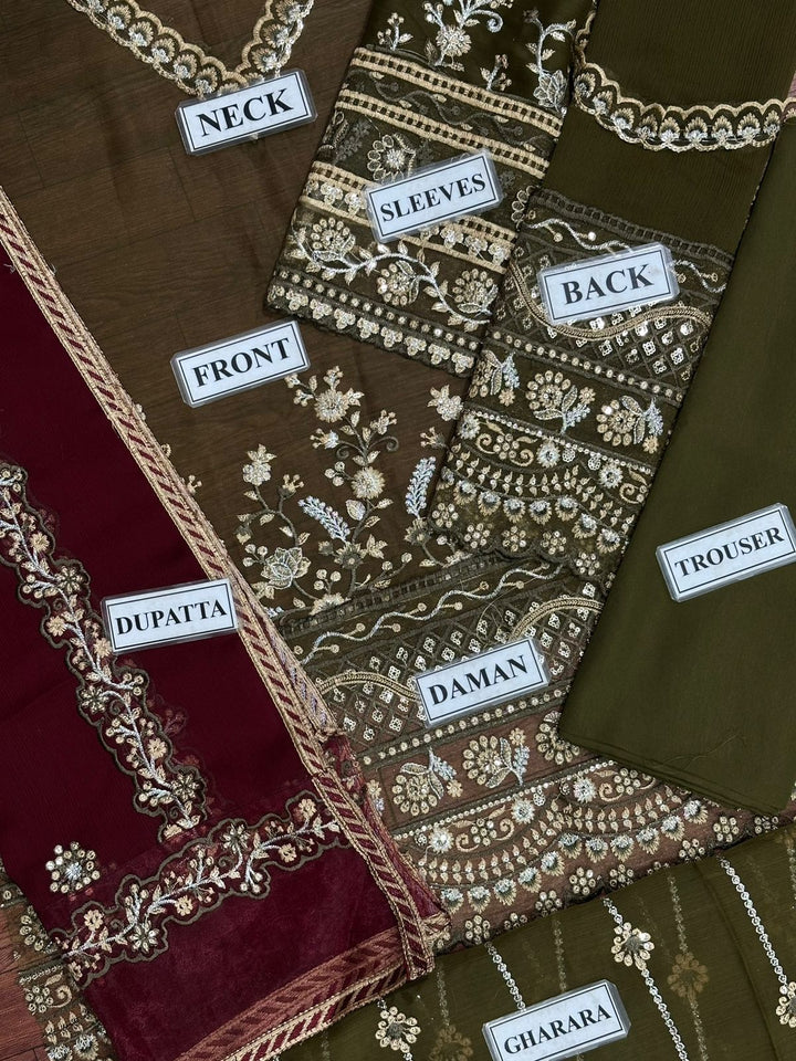 Iznik Chiffon Bridal Suit-Aarasta