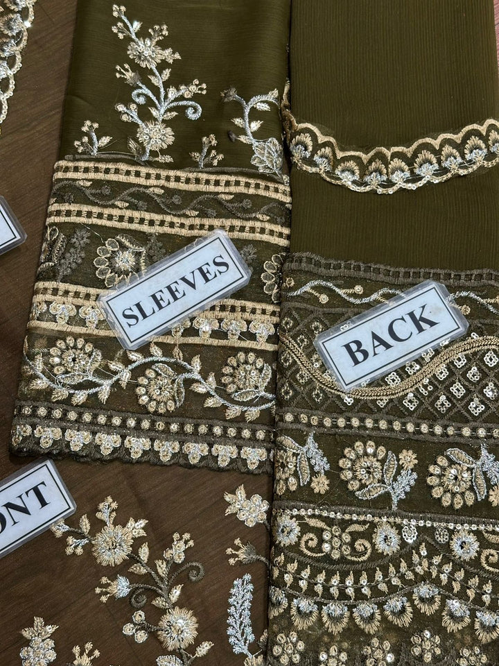 Iznik Chiffon Bridal Suit-Aarasta