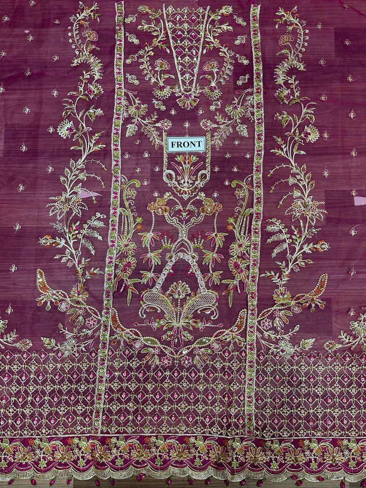 Kamwal Malik Organza Bridal Suit-Aarasta