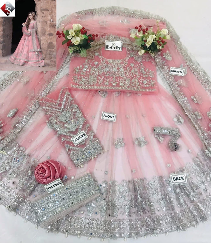 Kashees Net Bridal Suit-Aarasta