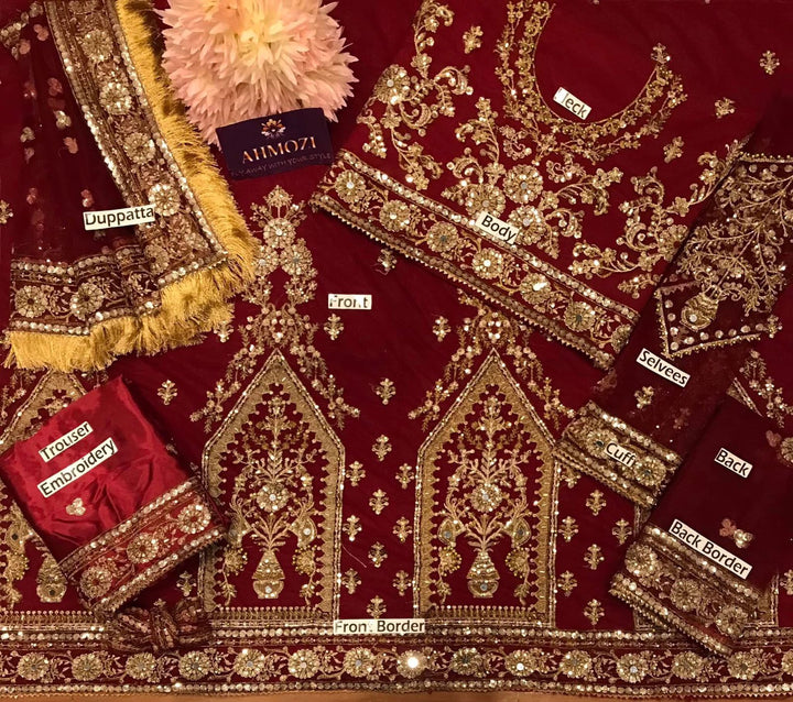 Kashees Net Bridal Suit-Aarasta