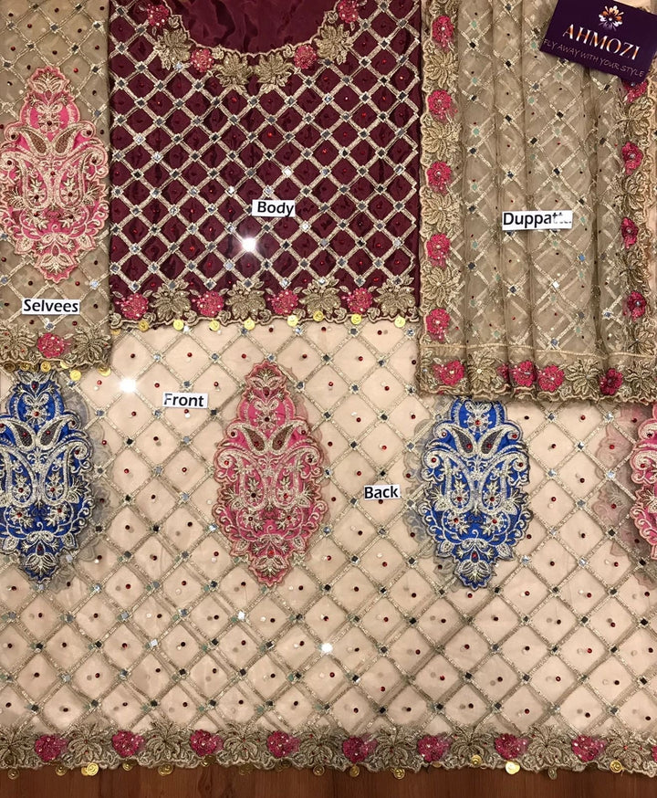 Kashees Net Bridal Suit-Aarasta