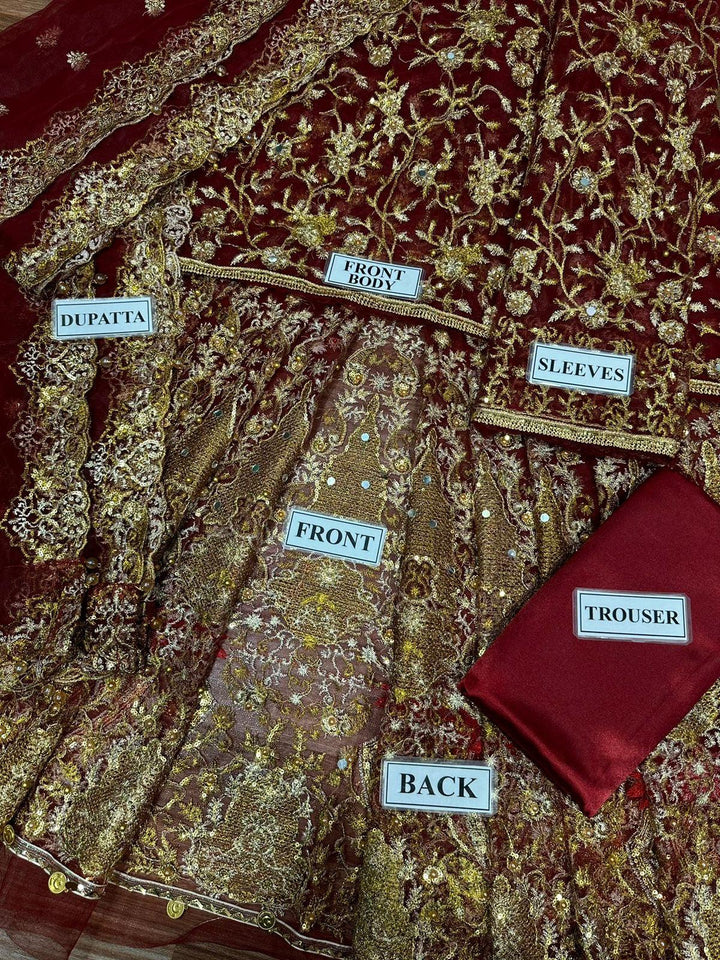 Kashees Net Bridal Suit-Aarasta