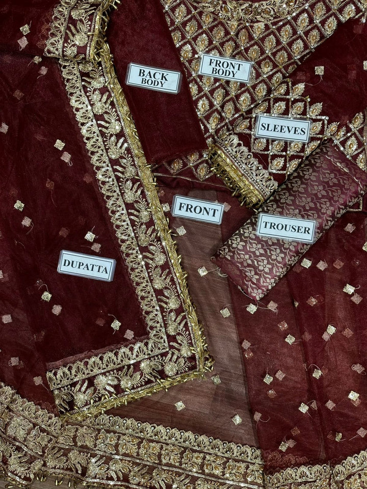 Kashees Net Bridal Suit-Aarasta