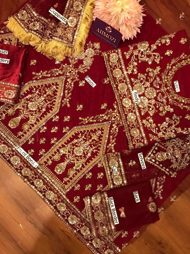 Kashees Net Bridal Suit-Aarasta