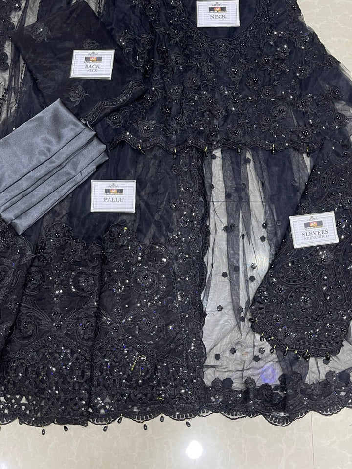 Maria B Net Saree-Aarasta