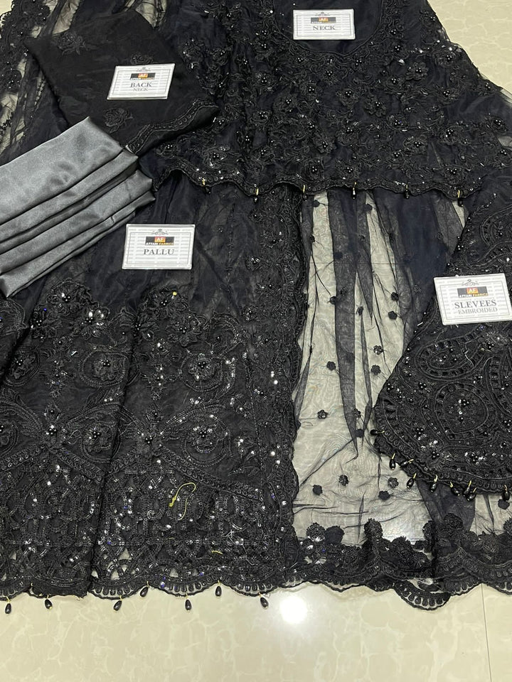 Maria B Net Saree-Aarasta