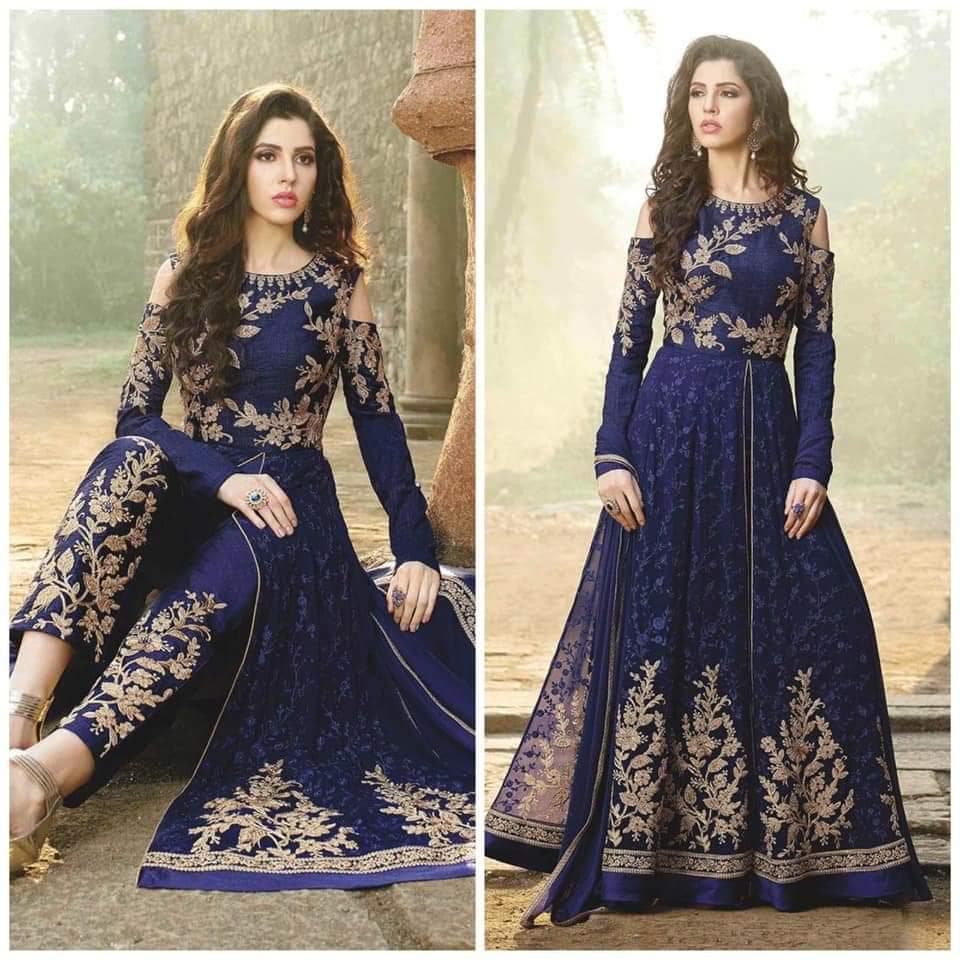 Lashkara Chiffon Maxi-Navy-Chiffon-Maxi-Aarasta