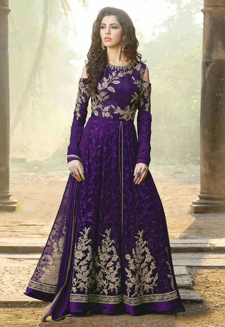 Lashkara Chiffon Maxi-Purple-Chiffon-Maxi-Aarasta