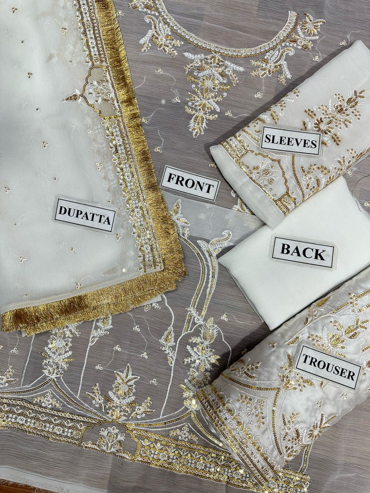 Mahawajahat Chiffon Suit-Aarasta