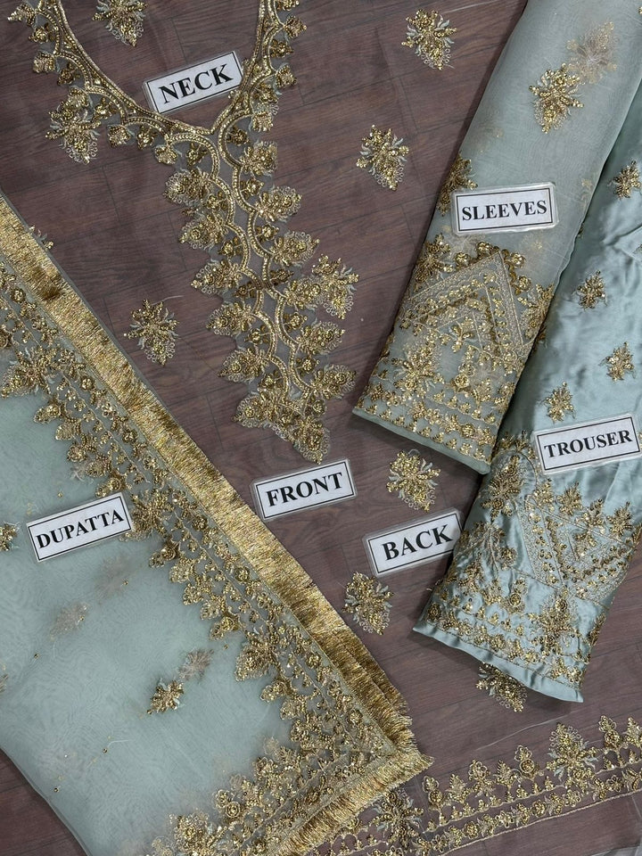 Maha Wajahat Chiffon Gharara-Aarasta