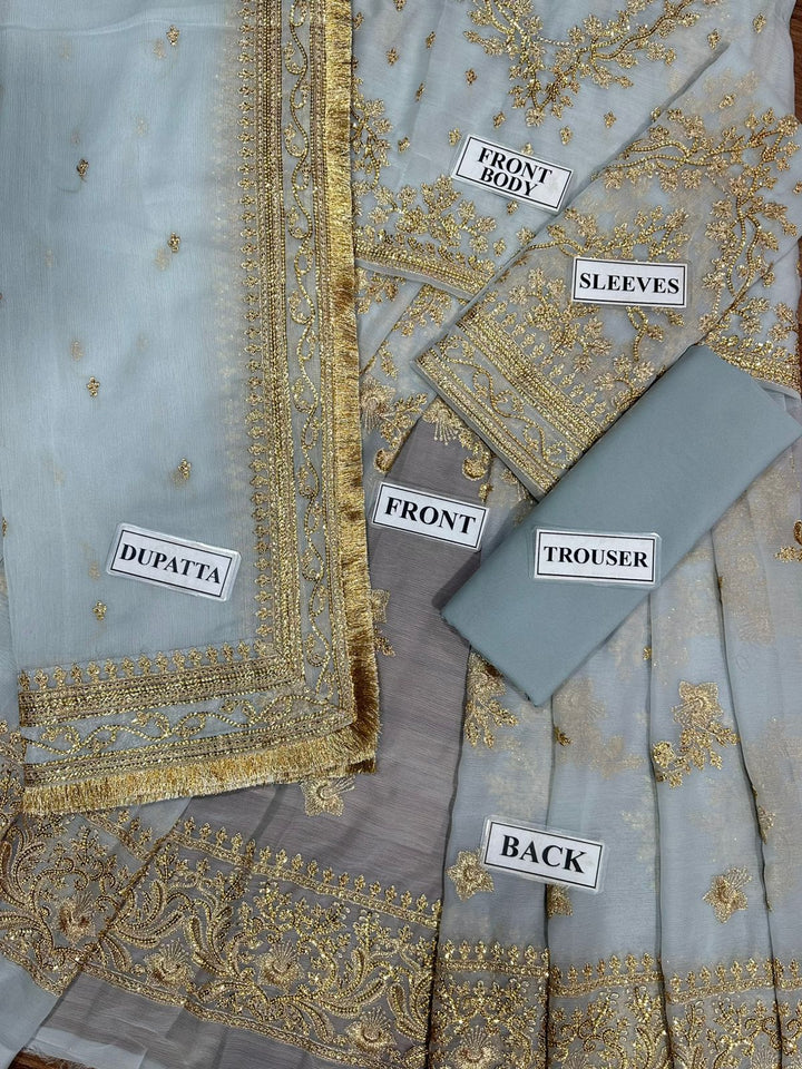 Maha Wajahat Chiffon Frock-Aarasta