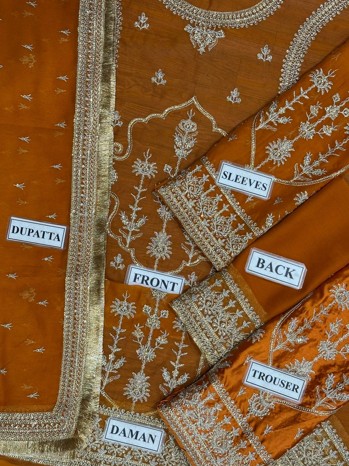 Mahawajahat Chiffon Bridal Suit-Aarasta